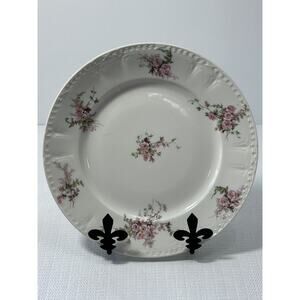 CH Field Haviland Limoges‎ Pink Floral Salad Dinner Replacement 9.5 Plate France